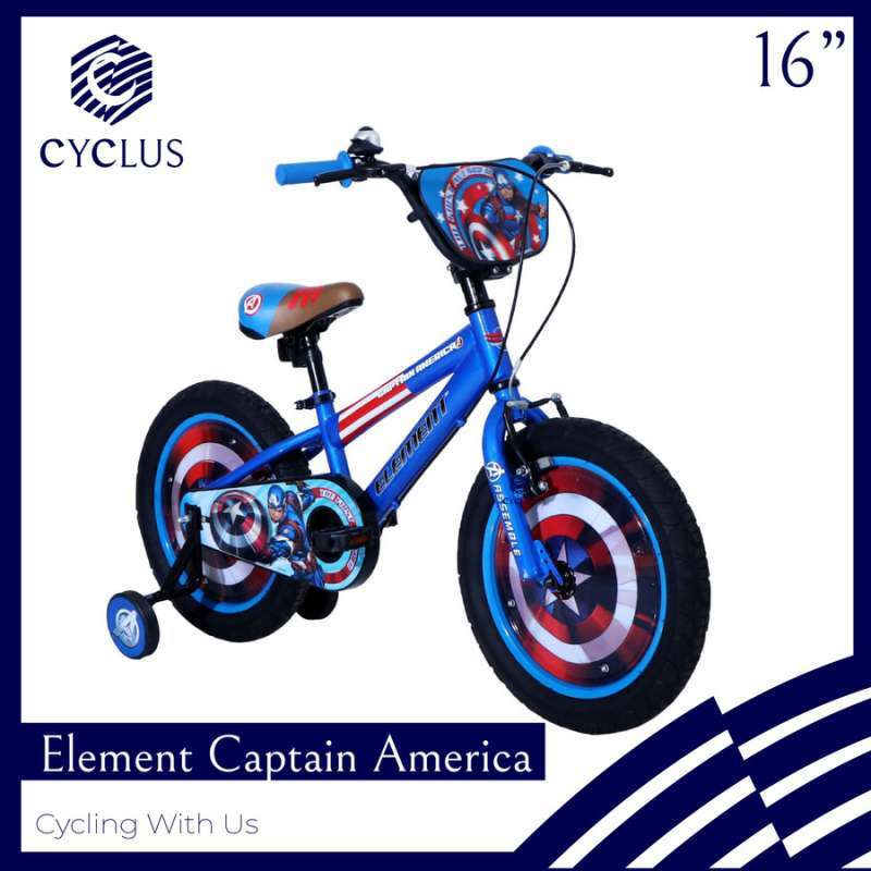 Captain america bike 16 inch hot sale