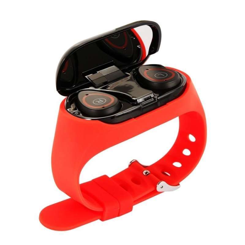 Promo LEMFO M1 Sporty Smart Watch with TWS Bluetooth Earphones