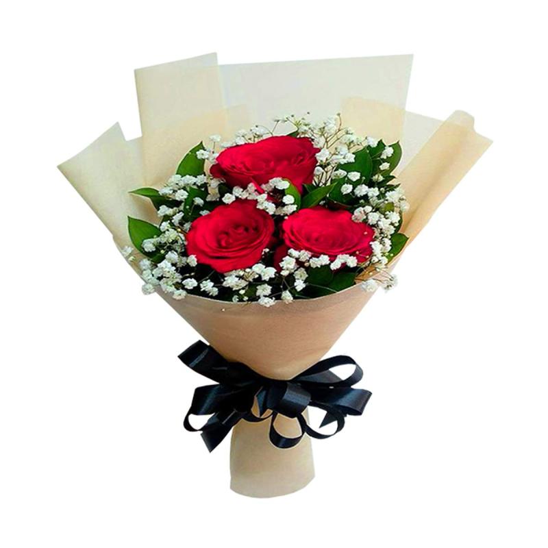 gaby bella florist love rose hand bouquet khusus jabodetabek