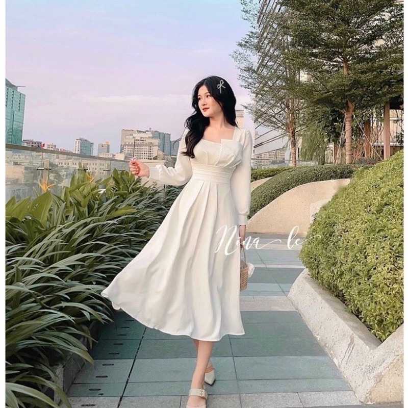 White dress korean style new arrivals