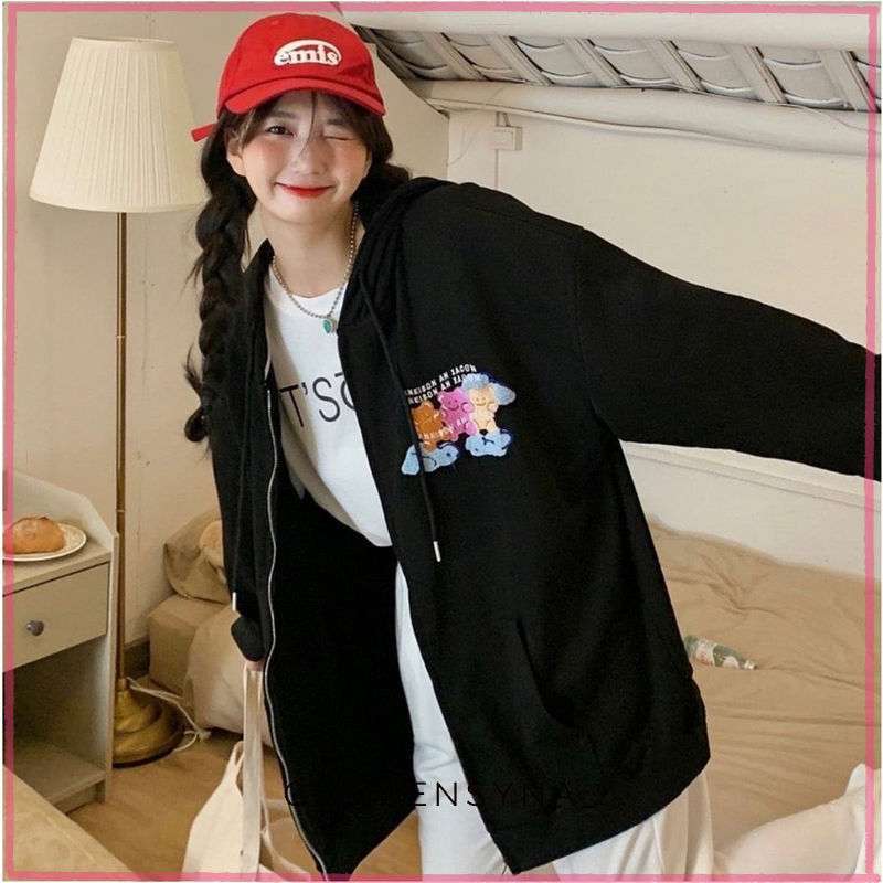 Jaket on sale hoodie oversize