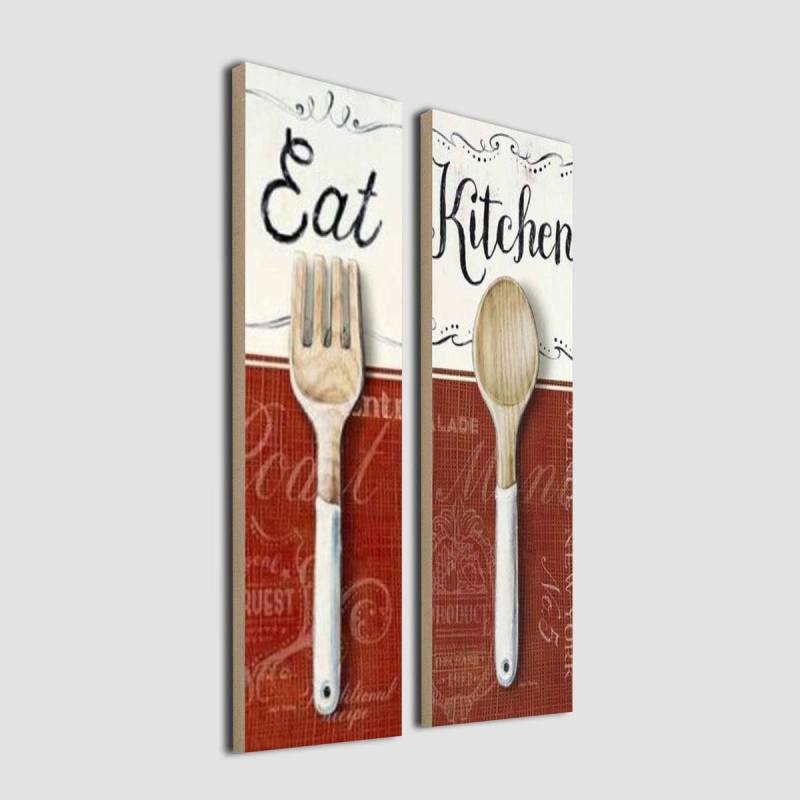 Jual Prima Shabby Craft Wooden Walldecor Vintage 2 In 1 Eat