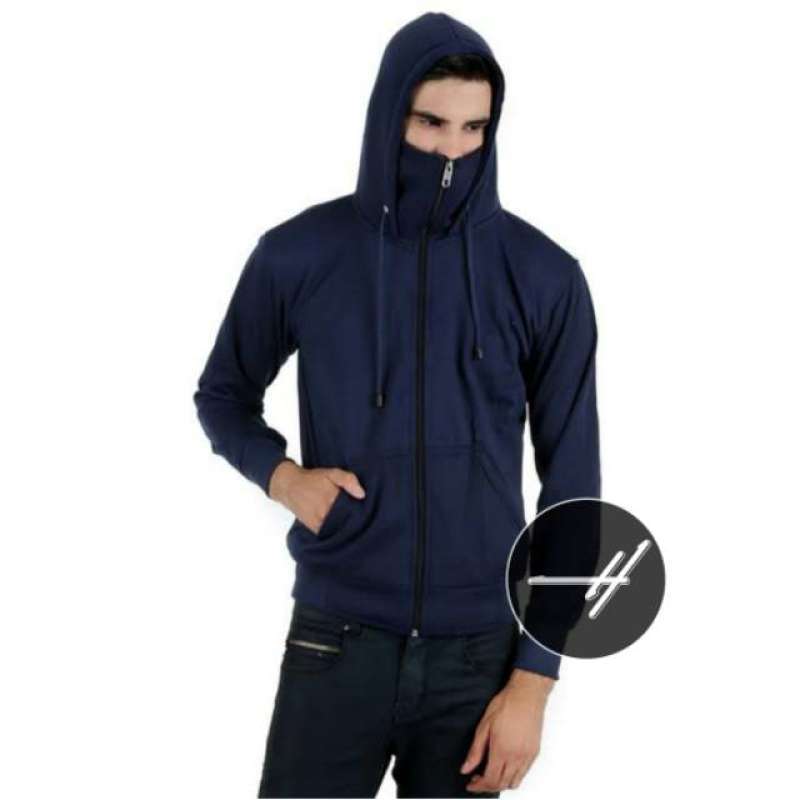 Jual Jaket Hoodie Ninja Penutup Hidung Polos Pria Original Premium Navy Di Seller Halfway Merch Sukaraja Kota Bandung Blibli
