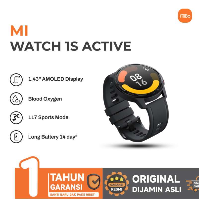 Jual Xiomi Global Mi Watch S1 Active Smart Watch Sport Smartwatch