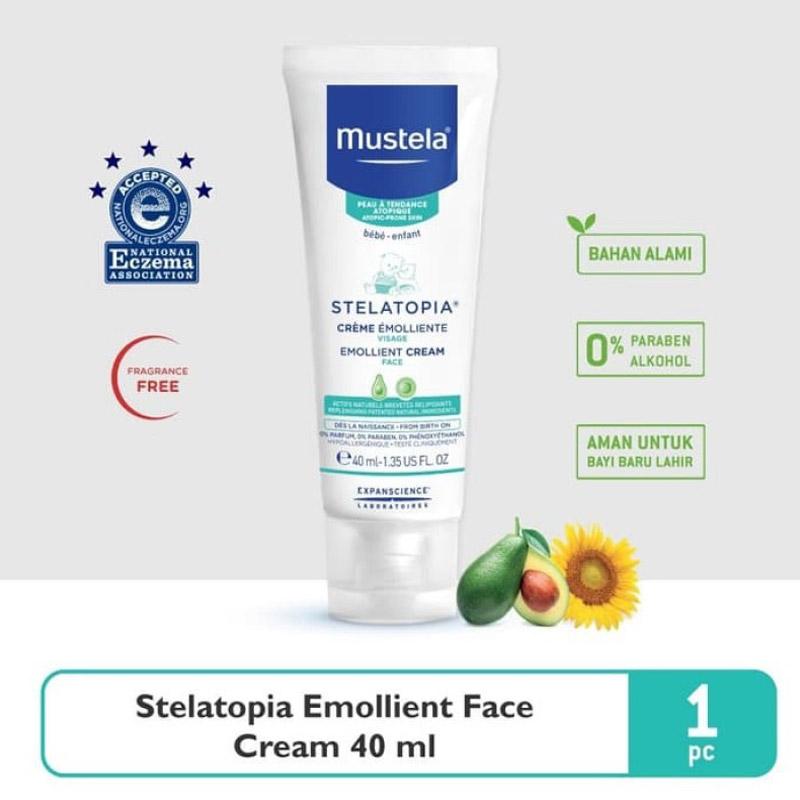 Jual Mustela Stelatopia Emollient Face Cream Untuk Kulit Eczema Atopik 40 Ml Online Oktober 2020 Blibli Com