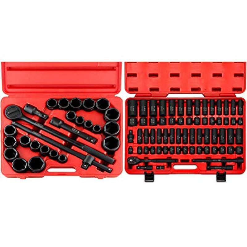 最大52%OFFクーポン Sunex 3580 8-Inch Drive Master Impact Socket Set, 80-Piece  by