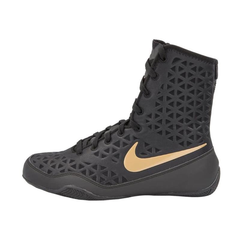 black and gold boxing shoes