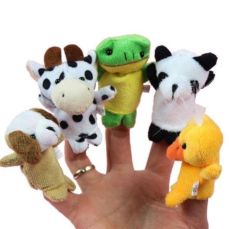 Jual Images Finger Puppet 10x Cartoon Biological Animal Doll Baby