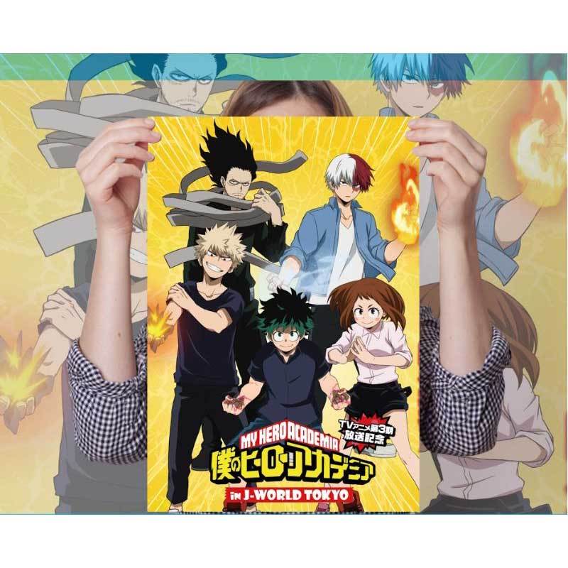 Jual Oem Boku No Hero No Acadamia Action Figure Poster Anime A3