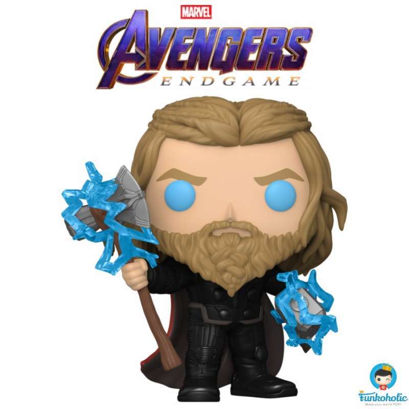 Promo Funko Pop Avengers Endgame Thor W Mjolnir Stormbreaker