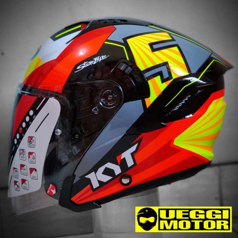 Type helm clearance kyt half face