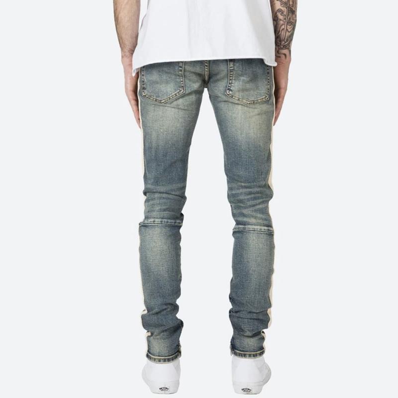 Jual MNML Stretch Track Celana Denim Pria M87 BLUE 34 di
