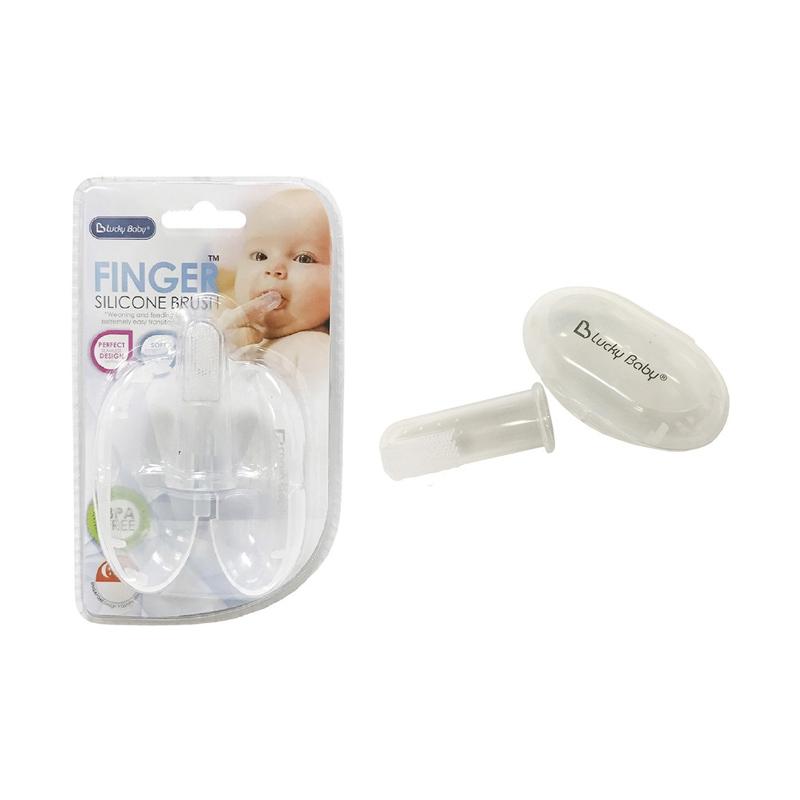 Jual Lucky Baby Finger Silicone Brush With Cover Oem Online September 2020 Blibli Com