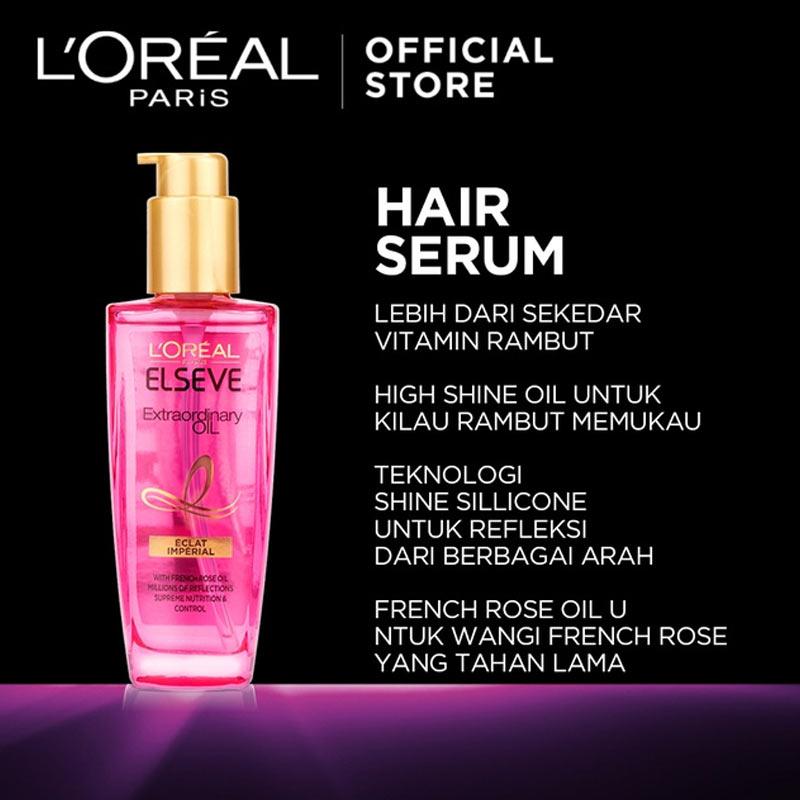 Jual L Oreal Paris Elvive Extraordinary Oil Pink Hair Serum Hair Care 100 Ml Online Maret 2021 Blibli