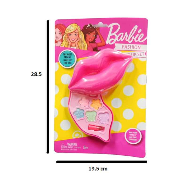 TOYPOP Barbie Make Up Set Mainan Make Up Kosmetik Pink Mainan Anak Perempuan