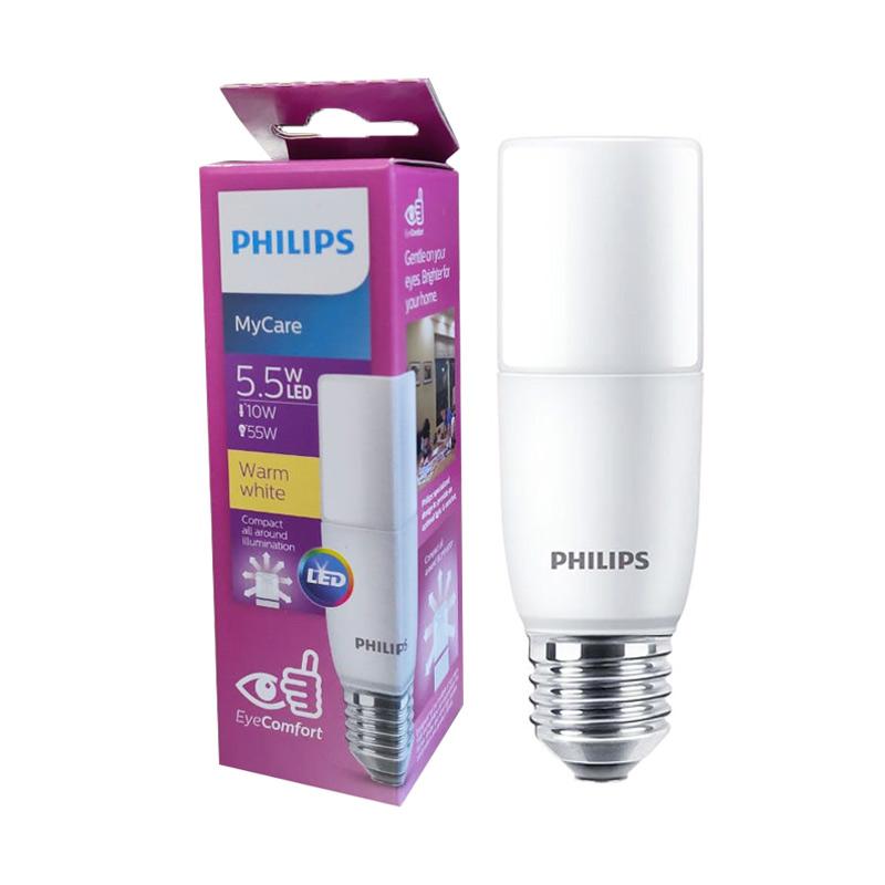 Jual Philips Led Stick Bohlam Lampu 5 5w E27 6500k Warm White Online September 2020 Blibli Com