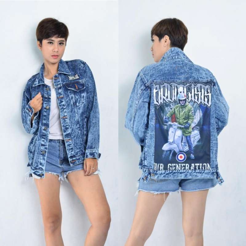 Jual Jaket Jeans Wanita Oversize Korea Jaket Cewek Denim Distro Casual L Vespa 3 Di Seller Wefa Store Ngamprah 2 Kab. Bandung Barat Blibli