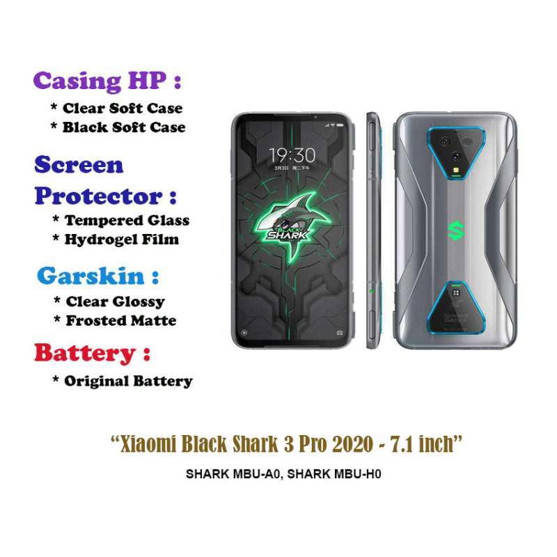 Jual Xiaomi Black Shark Pro 2020 Inch Case Screen