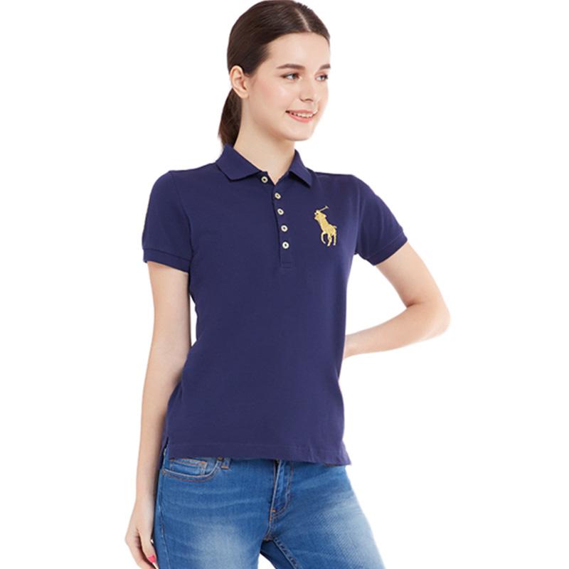 Jual POLO RALPH LAUREN Custom Fit Polo Shirt Wanita Navy