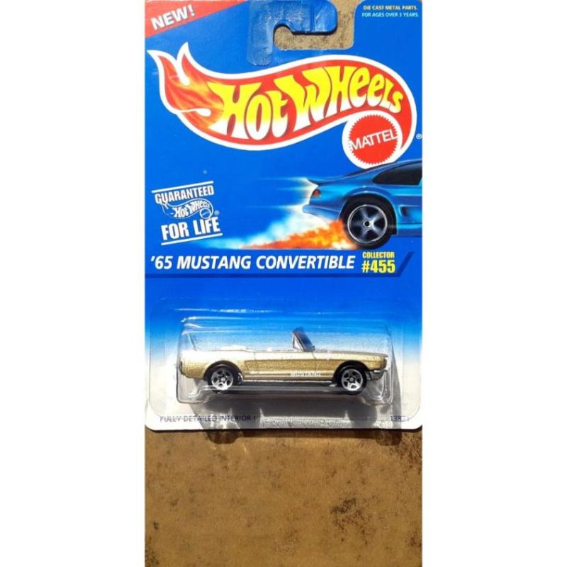 hot wheels 65 mustang convertible collector 455