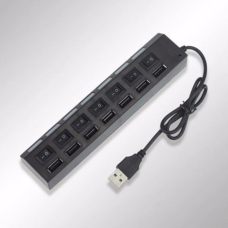 mandii Multi-Function USB2.0 7-Ports Switch HUB Splitter Hubs
