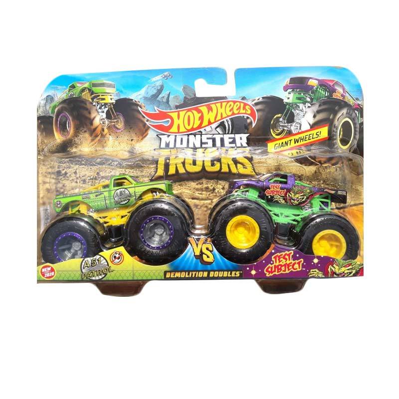 hot wheels monster trucks test subject