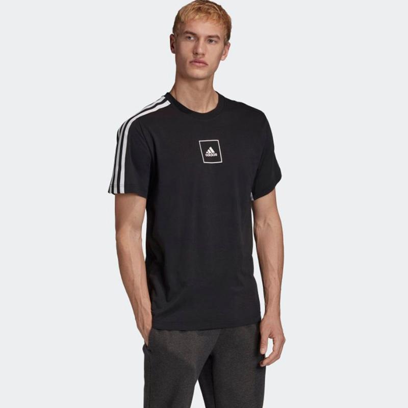 Adidas tape hot sale t shirt