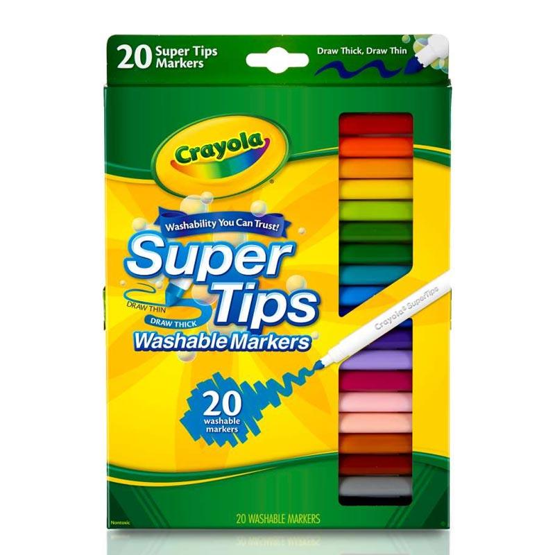 Crayola Super Tips Fine Line Sl Sc Washable Markers [20 Ct]#588106