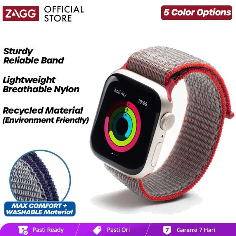 ZAGG Apple Watch iWatch Nylon Woven Sport Strap Band 45/44mm 41/40mm