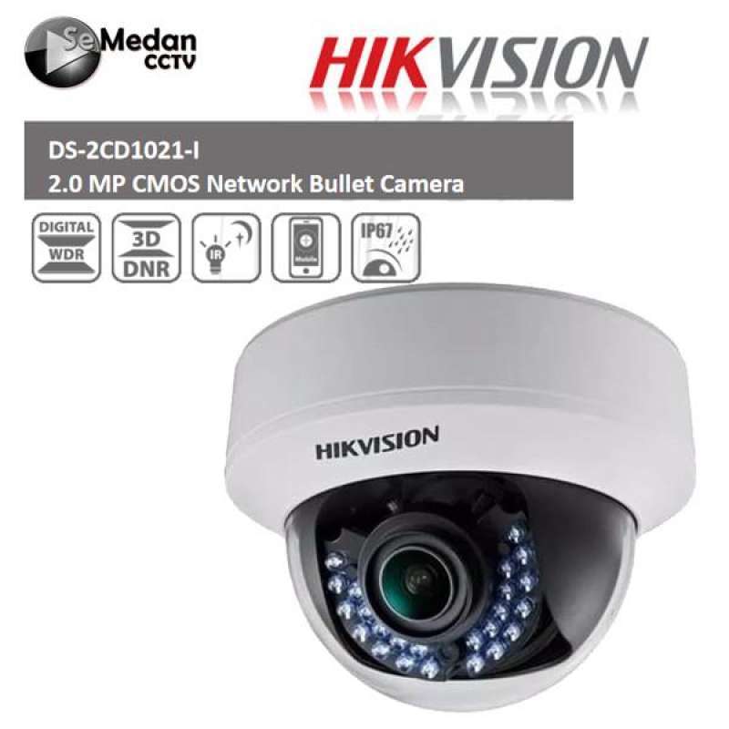 Jual HIKVISION DS 1121 I 2.8mm IPC 2.0 MP CMOS Network Dome Indoor