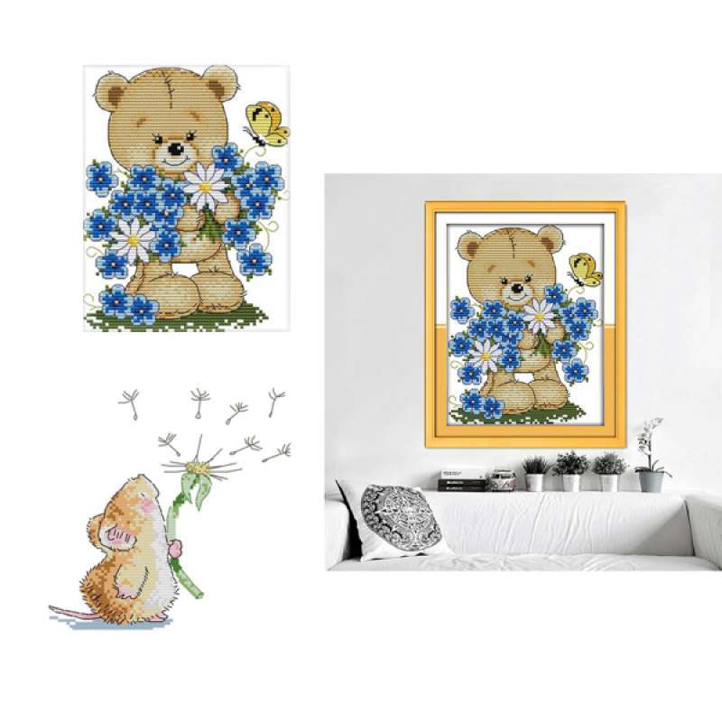 Jual Oem Cross Stitch Kits Printed Animal And Flower Pattern 14ct Counted For Adults Online Januari 2021 Blibli Buy cartoon canvas prints designed by millions of independent artists from all over the world. blibli