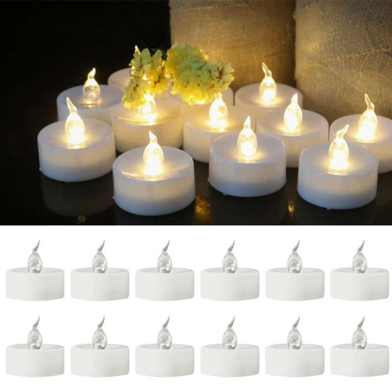 Jual Oem Flameless Led Tea Lights Candles Multi Color Battery Operated Candle 12 Pcs Online November 2020 Blibli Com