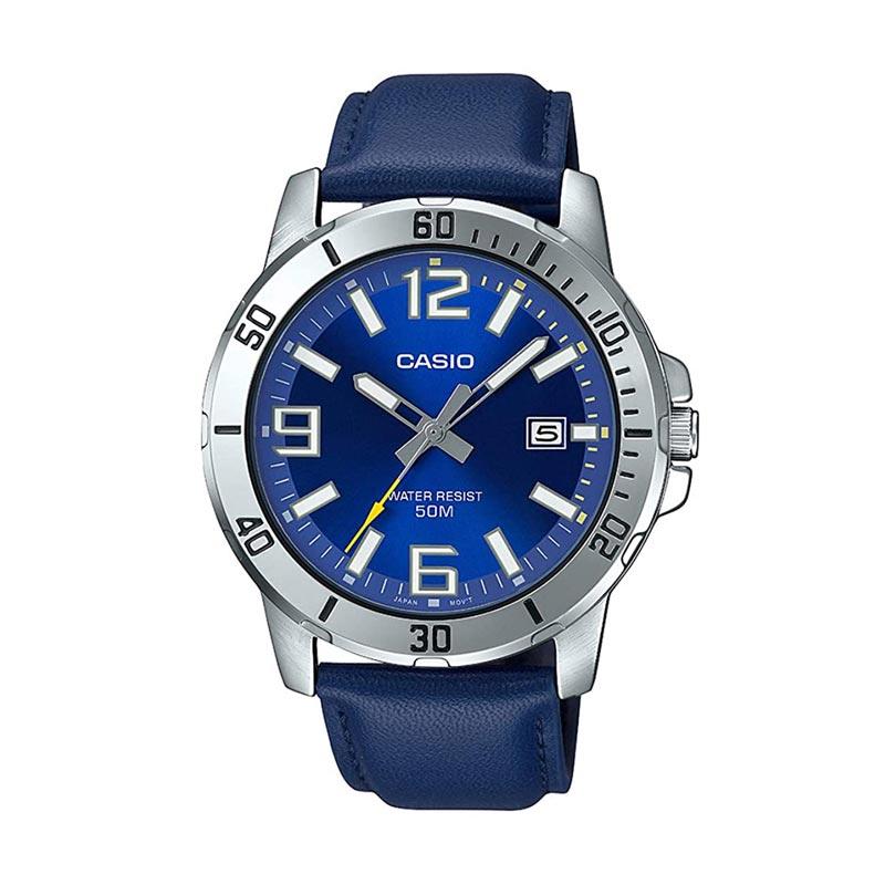 Model Jam Tangan Pria Casio Strap Kulit Original Terbaru Harga Murah Oktober 2024