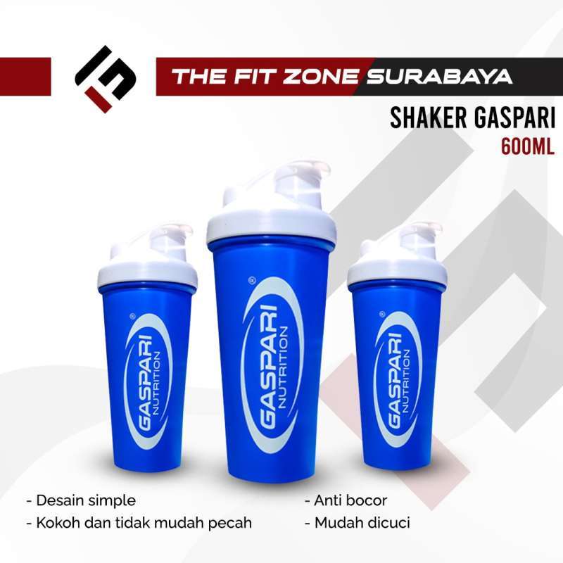 Jual Shaker GASPARI 600ML BPA FREE Shaker Gym Fitness Tumbler di