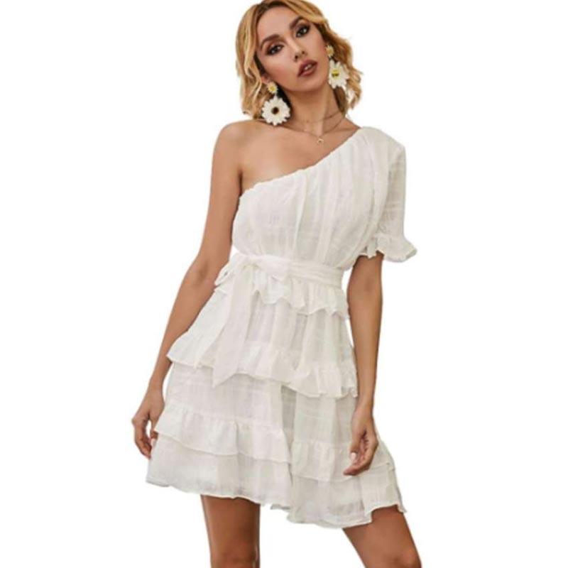 Wallpaper Jual Loquat Summer Irregular Neck One Sleeve Off Shoulder Dresses Desktop Wallpaper Free