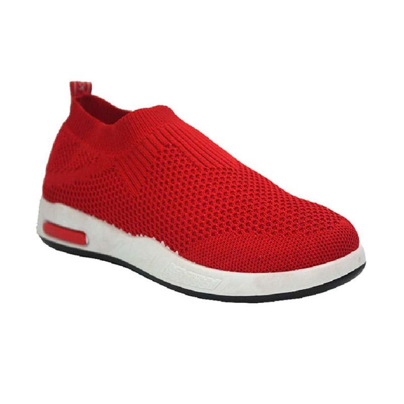 slip on red sneakers