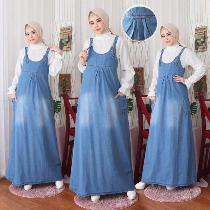 Overall outlet jeans muslimah