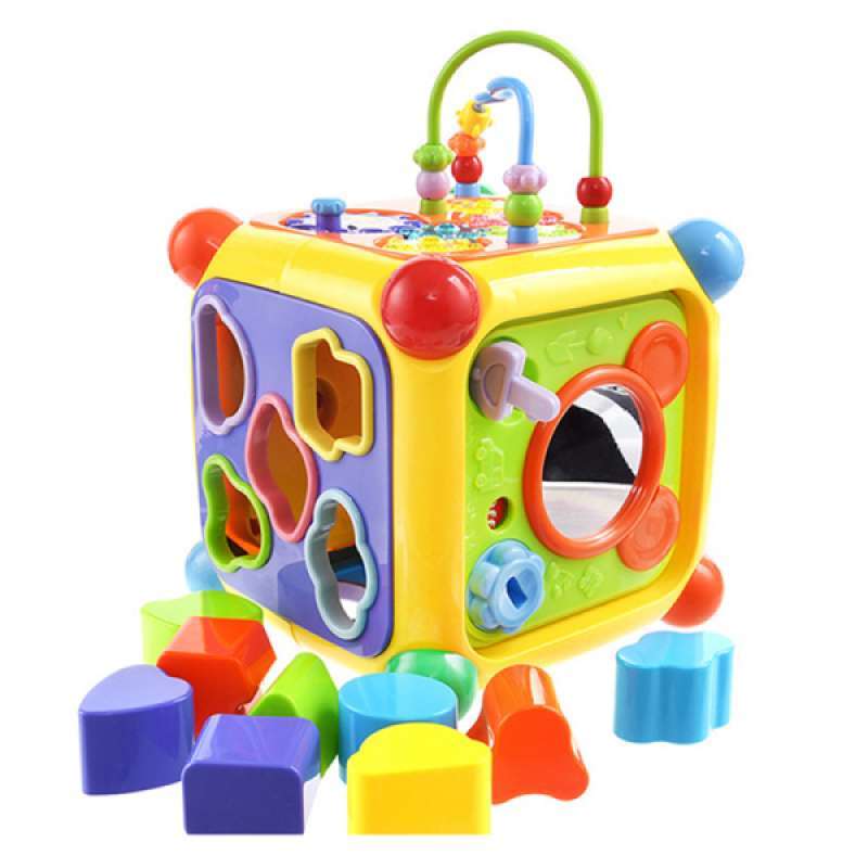 Jual Oem Baby Early Developmenatal Cube Toy Block Puzzle Game Musical Phone Piano Sound Color Number Cognition Educational Toys Online September 2020 Blibli Com