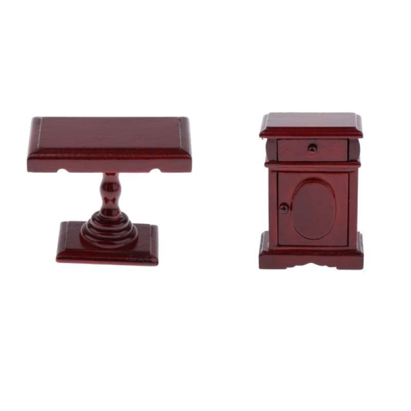 Jual Oem Dollhouse Mini European Bedstand Cabinet And Tea Table Dollhouse Accessories Bedroom Living Room Ornaments Doll House Furnishings 2 Pcs Online November 2020 Blibli Com