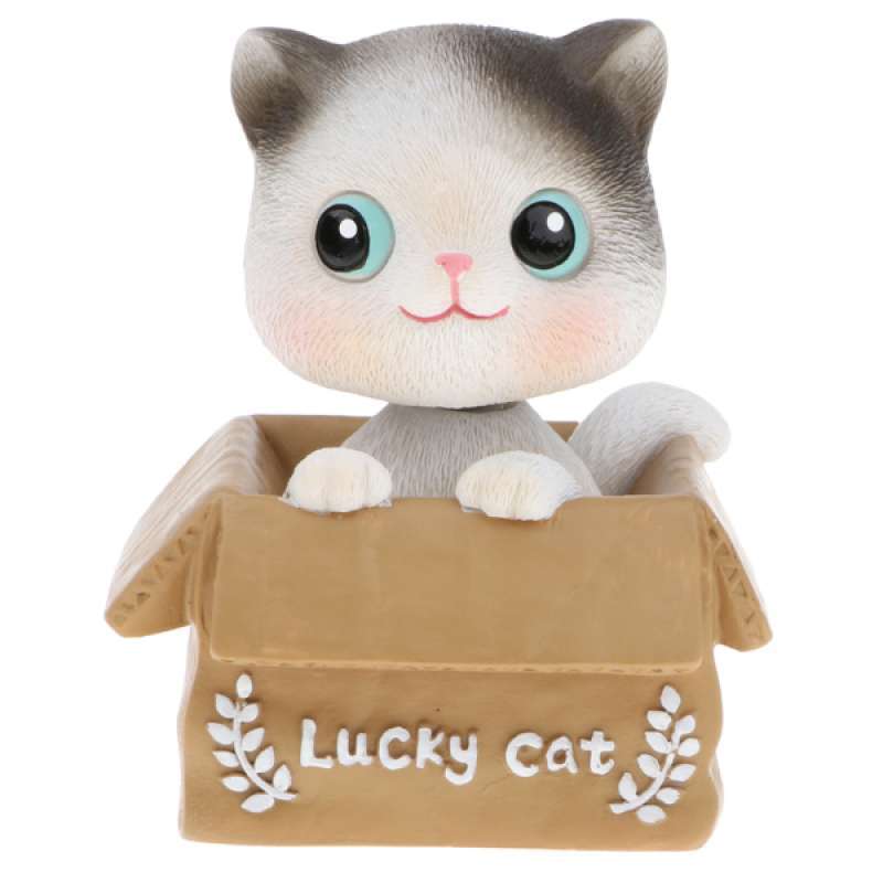 Jual Oem Cartoon Bobblehead Cat In Box Doll Kids Toy Home Decor Ornament Gift Online Januari 2021 Blibli