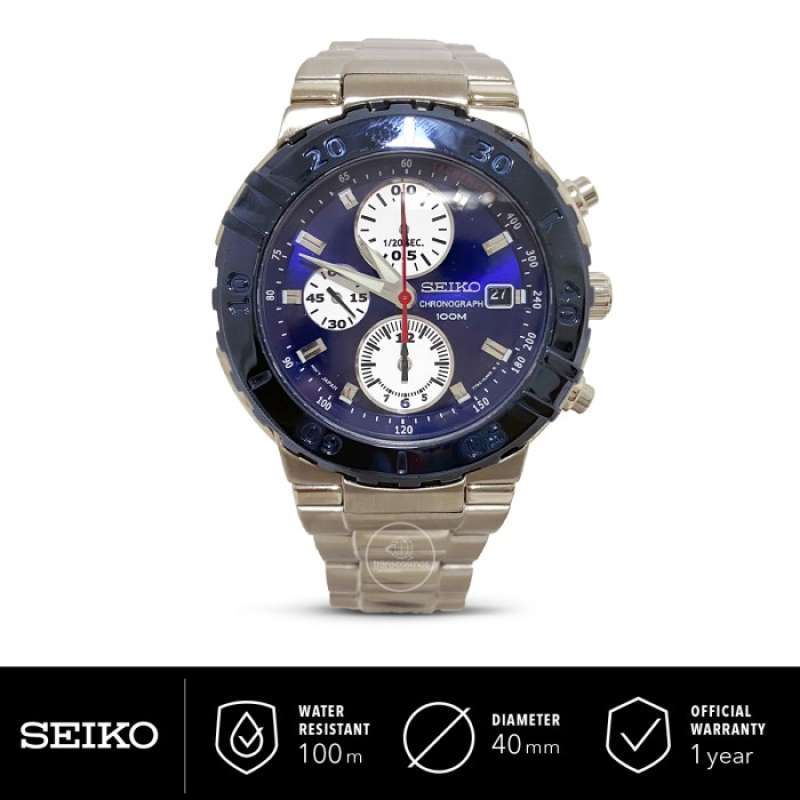 Jam tangan seiko chronograph 100m deals