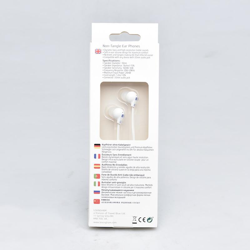 Lexingham L5220 Non Tangle Earphones 
