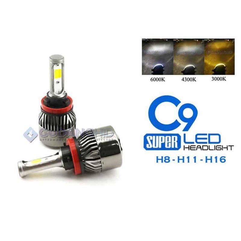 oem c9 h11 led lampu mobil 8v 48v 30w