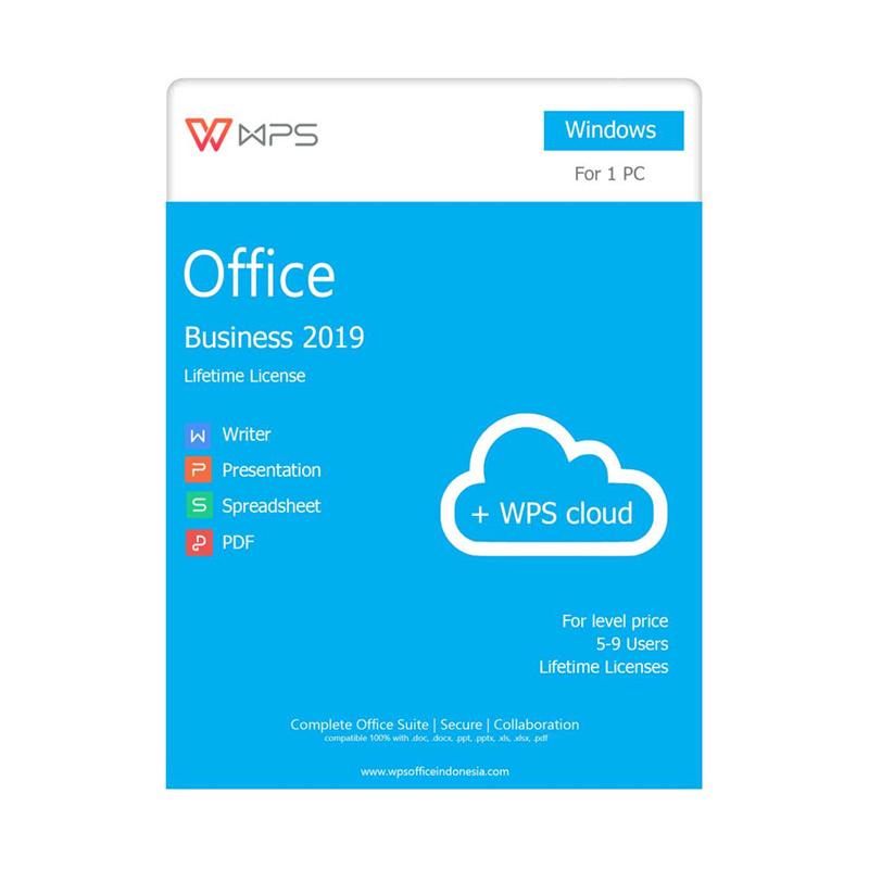 Jual Wps Office 2019 Business Edition Software Lifetime Licenses 5 9 Users Online Maret 2021 Blibli