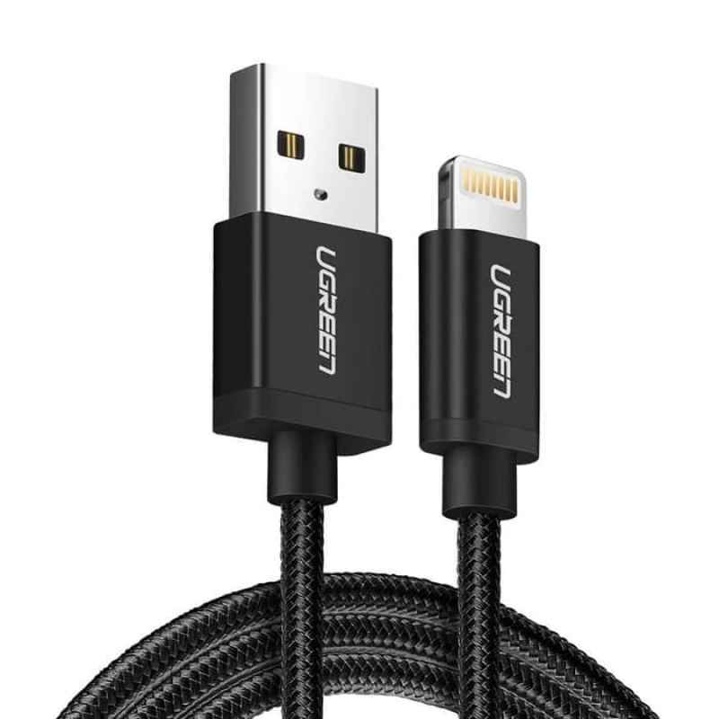 Ugreen 40987 Nylon Braided MFI Lightning Cable [2.4A/ 2m]