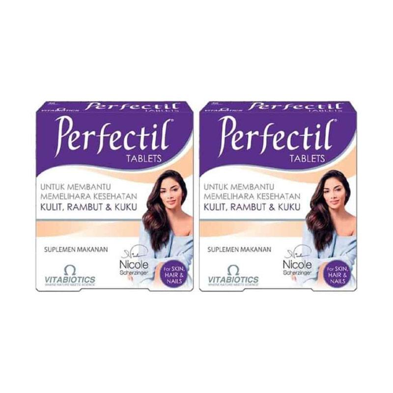 Jual Vitabiotics Perfectil Vitamin Kecantikan Kulit Dan Rambut 30 Tablet X 2 Pcs Online November 2020 Blibli