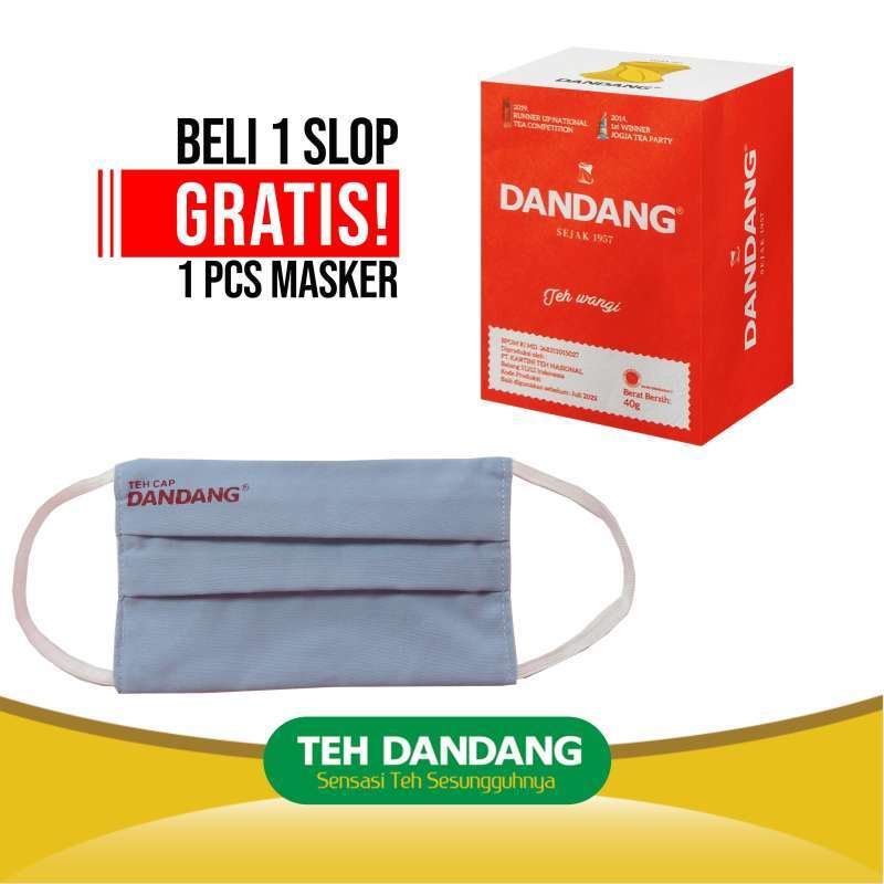 Jual Teh Dandang Merah Teh Tubruk 40 G 10 Pcs Free 1 Pcs Masker Kain Online Desember 2020 Blibli