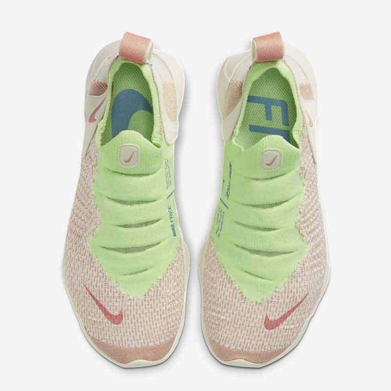 nike pink green running shoes