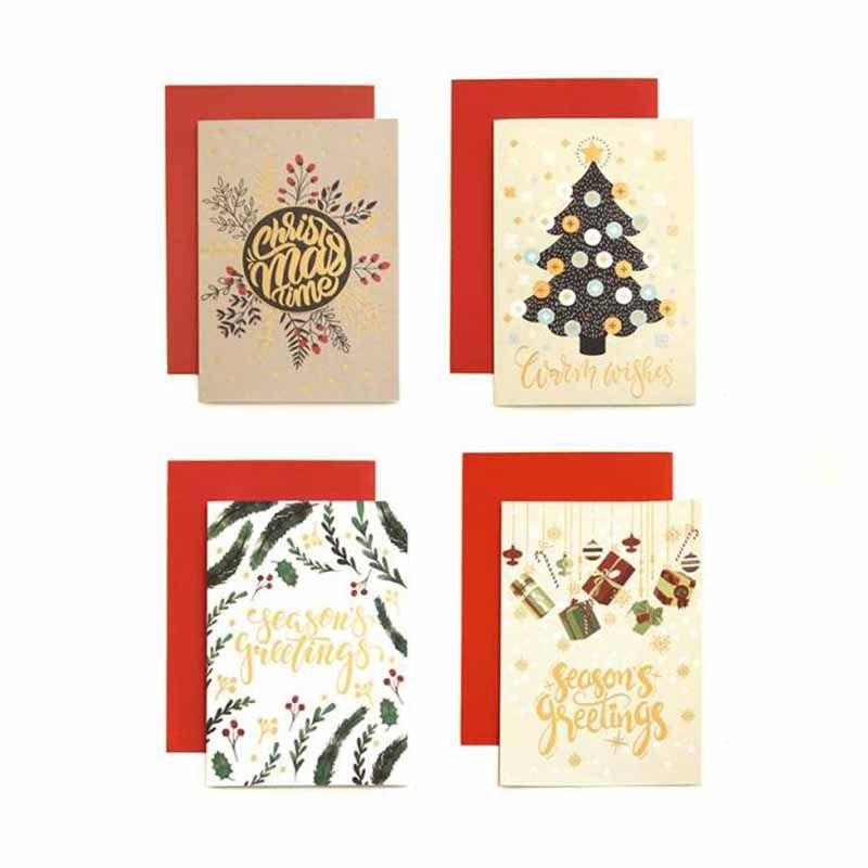Jual Harvest Paket Kartu Ucapan Natal Bright Med Xmas 4 Pcs Online Desember 2020 Blibli