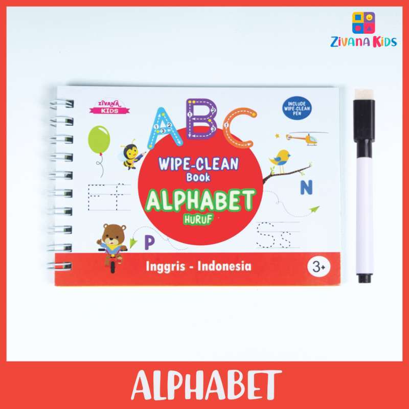 Jual Zivana Kids Wipe And Clean Activity Book Buku Edukasi Anak Belajar Menulis Membaca Mengenal Huruf Alfabet Mainan Edukasi Anak Balita Paud Tk Online Oktober 2020 Blibli Com